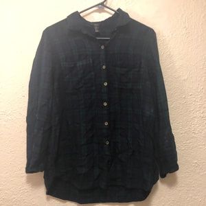 Forever 21 Green Plaid Flannel